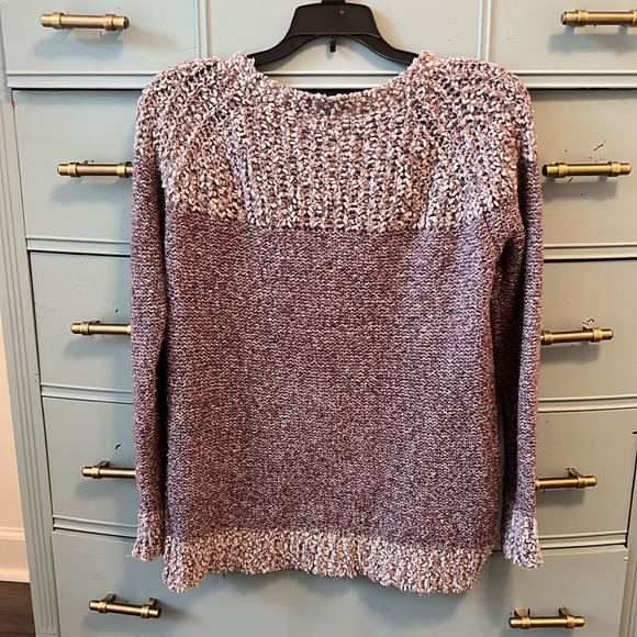 Fate Purple Colorblock Sweater Sz S. - Picture 3 of 5